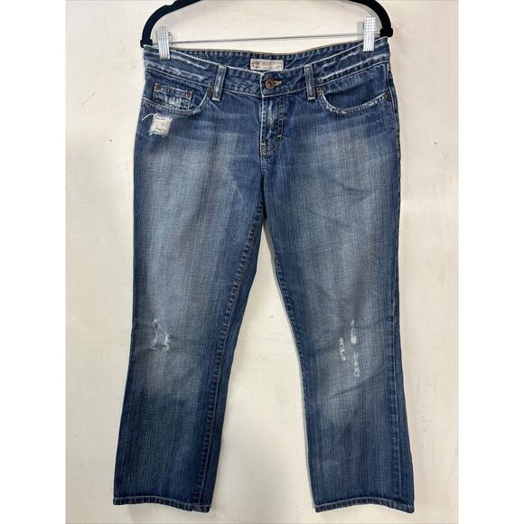 Vintage BKE 67 Tyler Women’s 32x26 Straight Leg Denim Distressed USA‎ Y2K Grunge - Picture 1 of 15